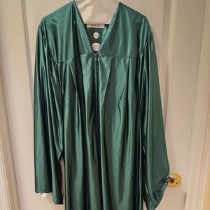Shiny Green Graduation Gown